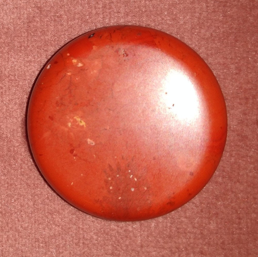 Red Jasper Palm Stone Worry Rock Pocket Gem Root Chakra Round Gemstone